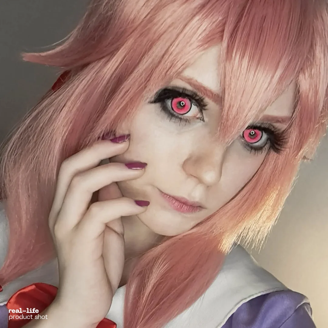 Anime Pink Contact Lens - Image 2