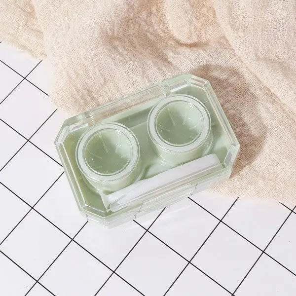 Mini Handy Screwless Cap Lens Case (Green)
