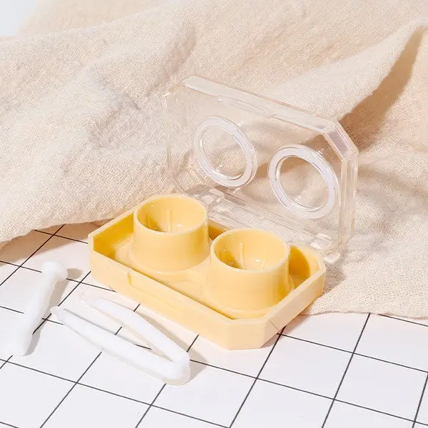 Mini Handy Screwless Cap Lens Case (Yellow) - Image 2