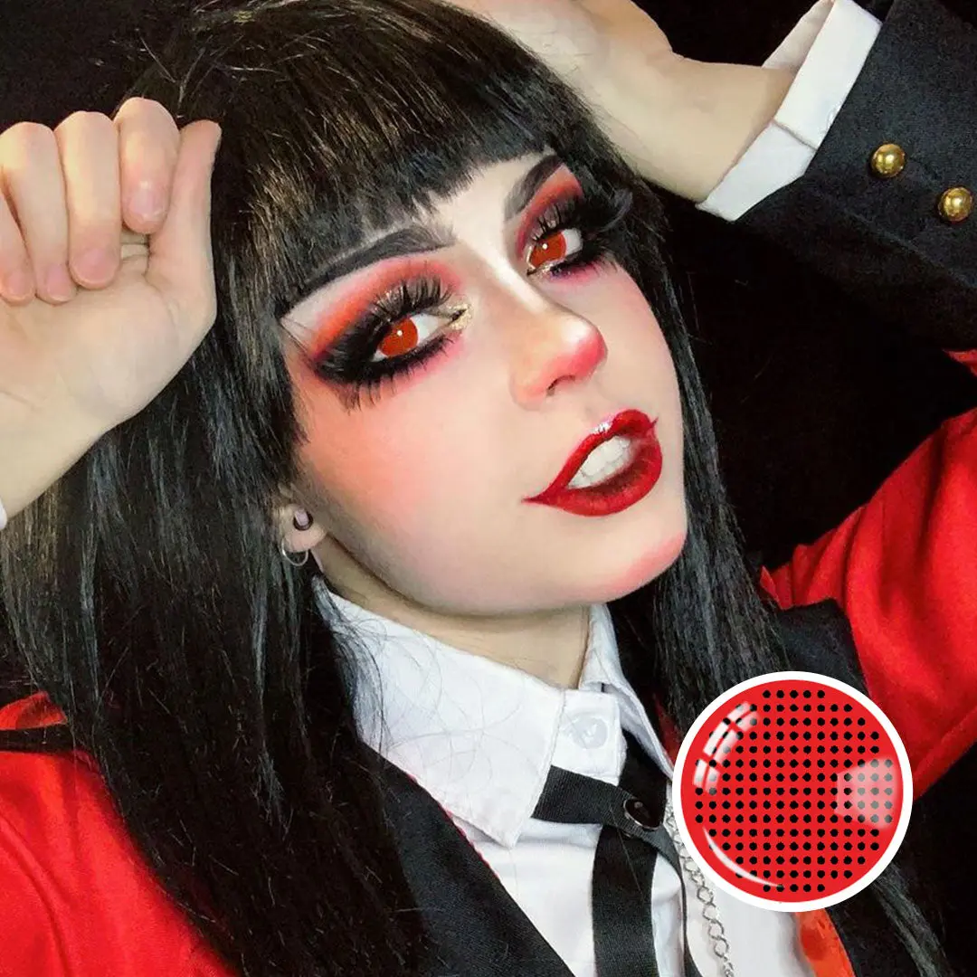 Red Screen Round Mesh Halloween Lens - Image 6