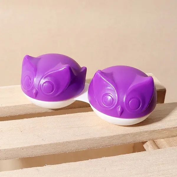 Violet Owl Lens Case